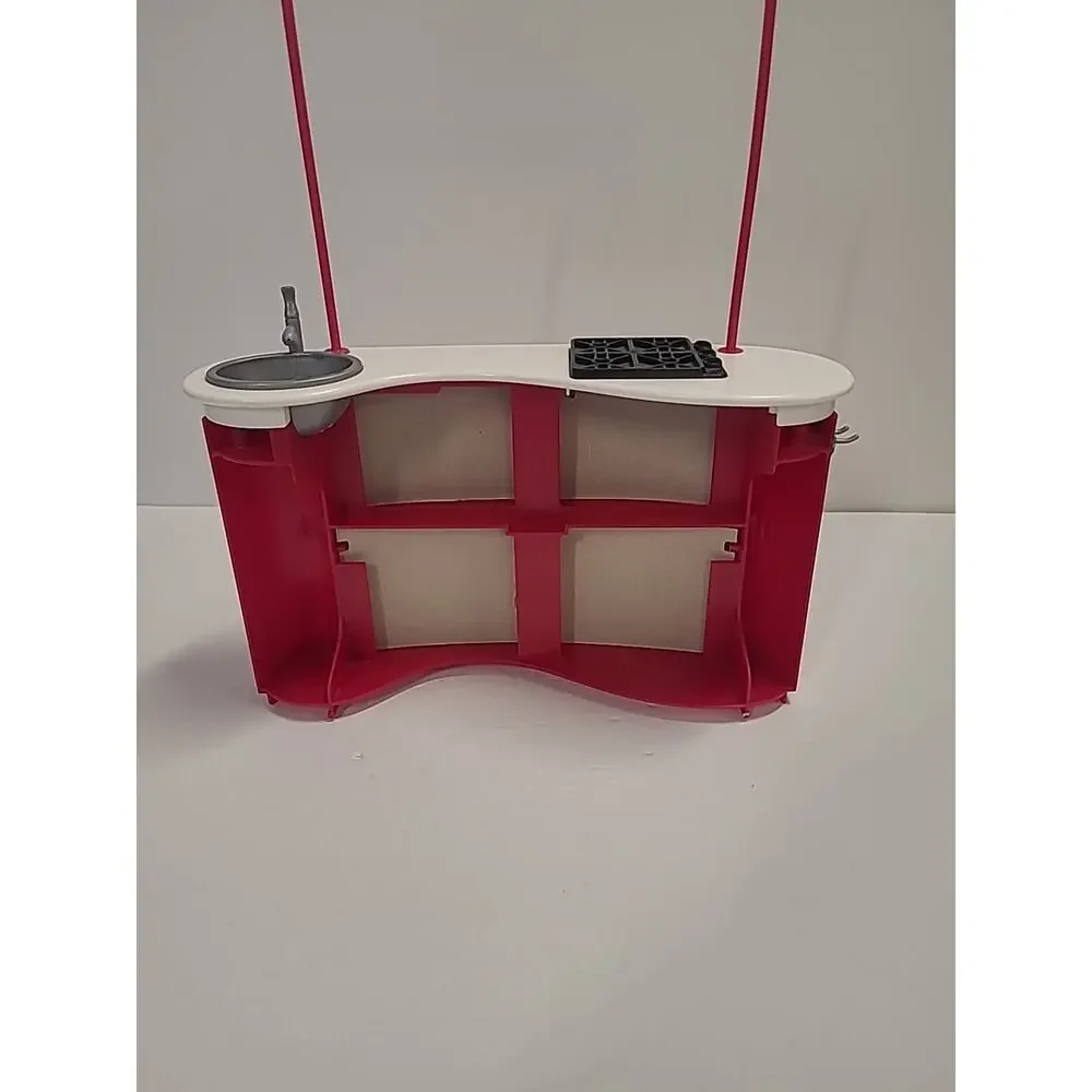 Barbie I Can Be A TV Chef N0301 Cooking Set Counter & Pot Rack *Minor Flaw*